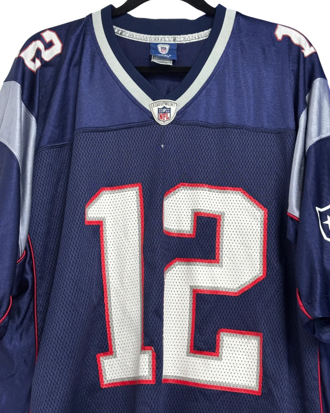 Reebok Navy Blue Tom Brady New England Patriots NFL Jersey