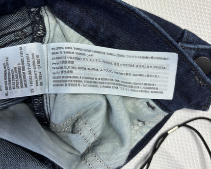 Abercrombie & Fitch Dark Blue Cuffed Denim Shorts
