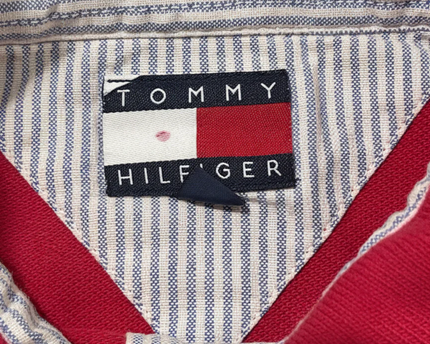 Tommy Hilfiger Classic Red Short Sleeve Pique Polo Shirt