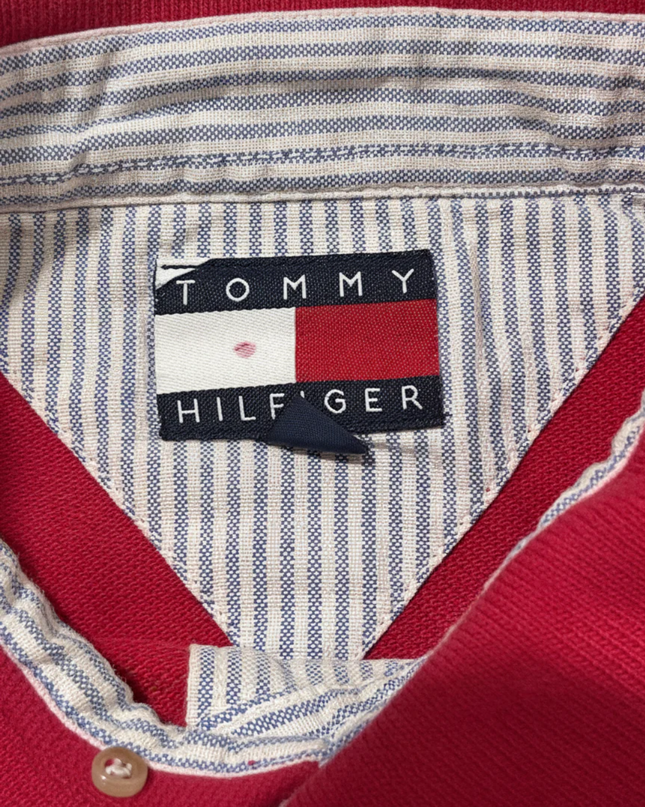 Tommy Hilfiger Classic Red Short Sleeve Pique Polo Shirt