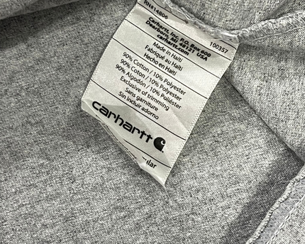 Carhartt Heather Grey Graphic Sleeve Long-Sleeve T-Shirt