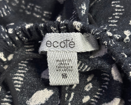 Ecote Black Patterned Halter Maxi Dress