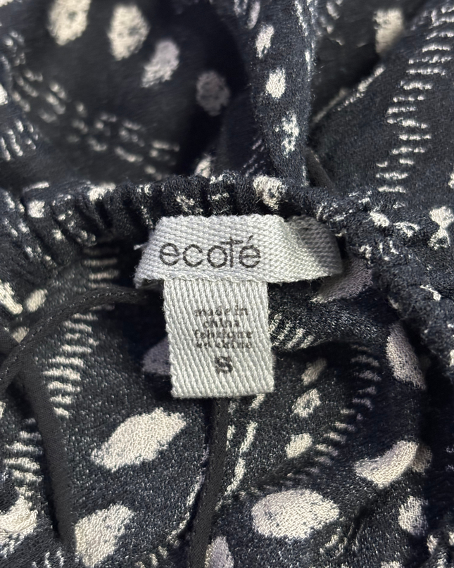 Ecote Black Patterned Halter Maxi Dress