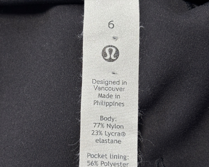 Lululemon Black High-Rise Performance Biker Shorts