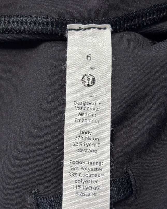 Lululemon Black High-Rise Performance Biker Shorts