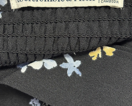 Abercrombie & Fitch Black Floral Halter Neck Jumpsuit