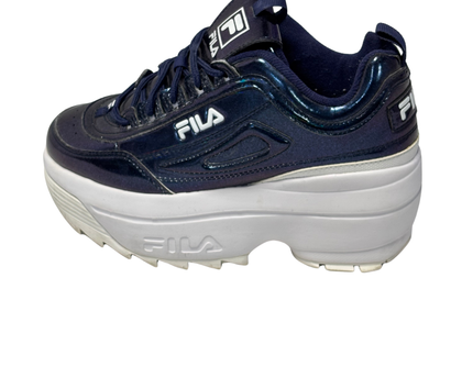 Fila Navy Blue Iridescent Disruptor Chunky Sneakers