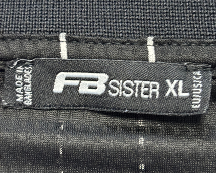 FB SISTER Black Pinstripe Harlem Stars Oversized Jersey