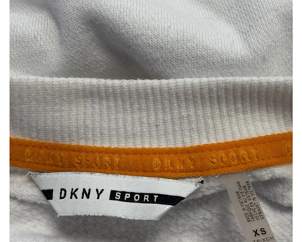 DKNY Sport White Graphic Logo Sweatshirt