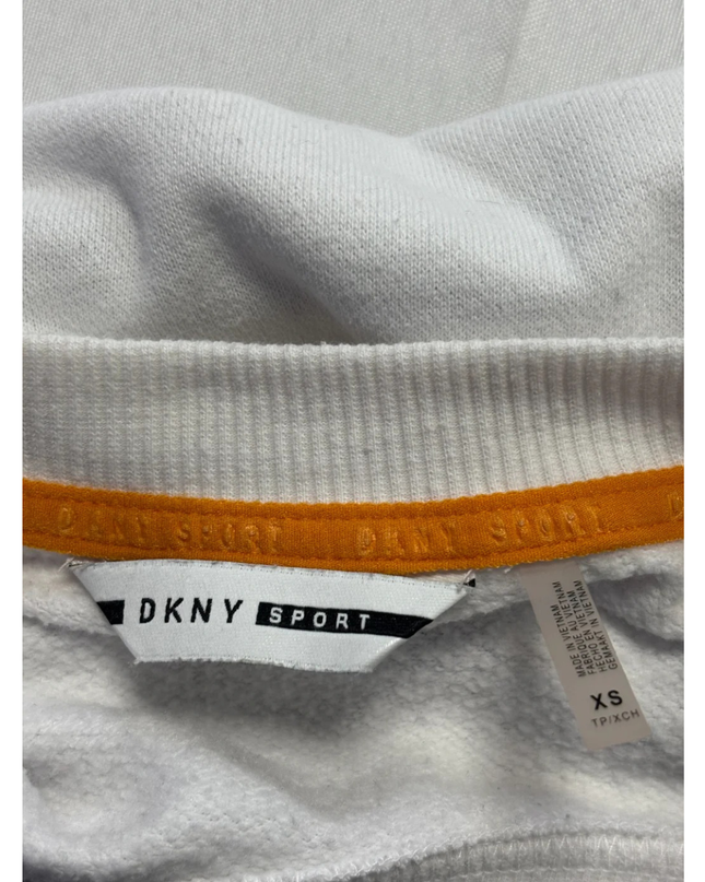 DKNY Sport White Graphic Logo Sweatshirt