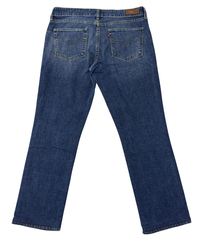 Levi's Blue Demi Curve Straight Leg Jeans
