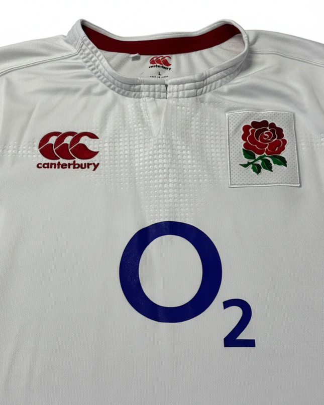 Canterbury England Rugby O2 White Jersey