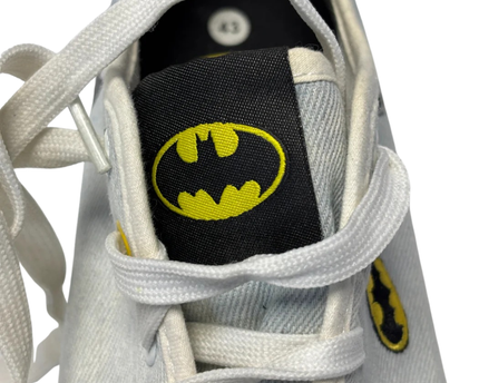 Batman Light Blue Graphic Print Sneakers