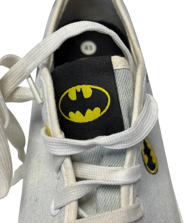 Batman Light Blue Graphic Print Sneakers