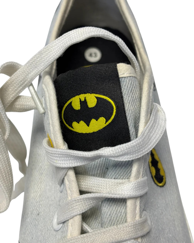Batman Light Blue Graphic Print Sneakers