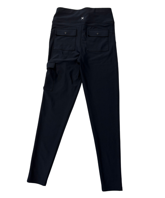 First Base Black Cargo Pocket Active Leggings
