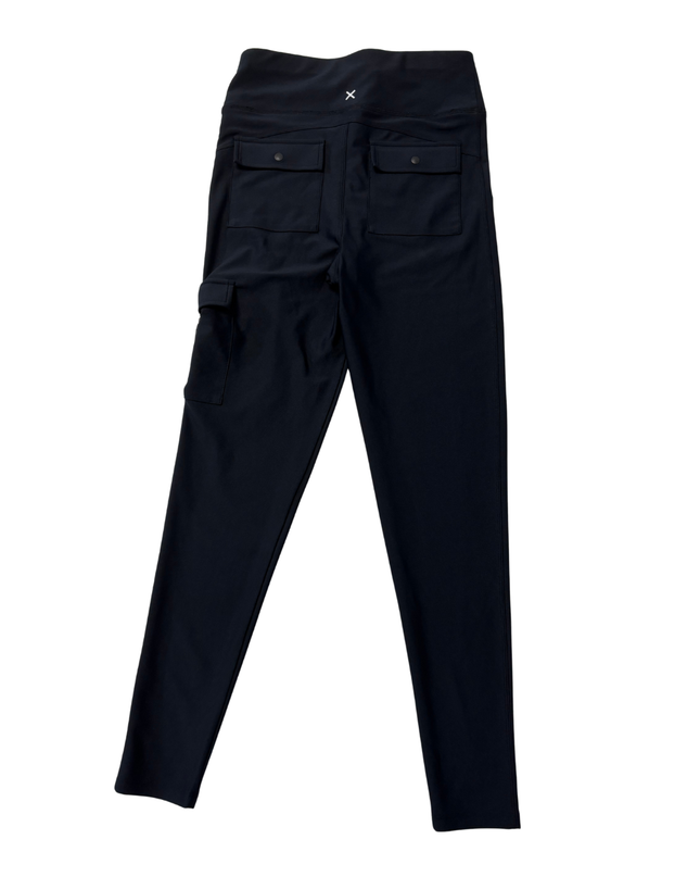 First Base Black Cargo Pocket Active Leggings
