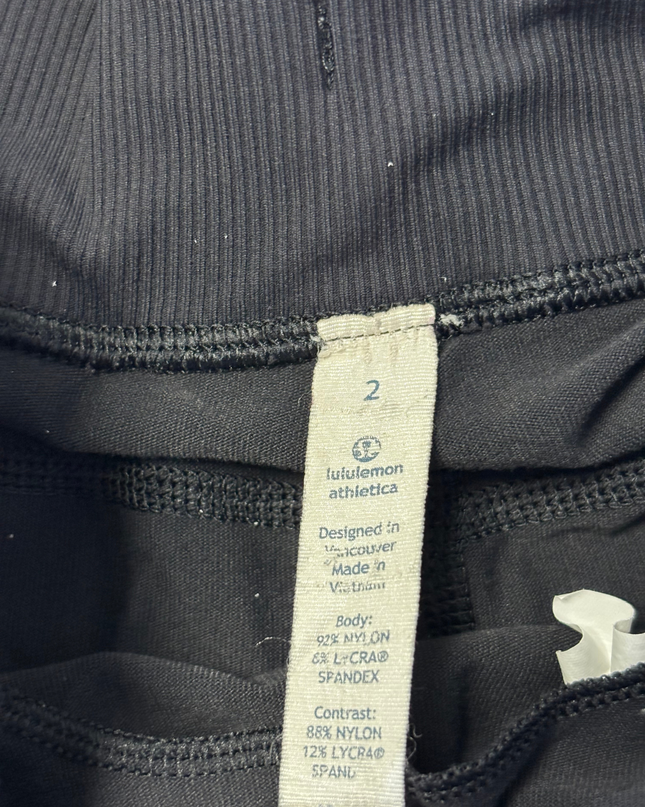 lululemon Black Tapered Drawstring Active Pants