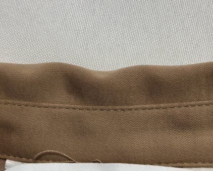 Zara Brown Cropped Button-Down Blouse