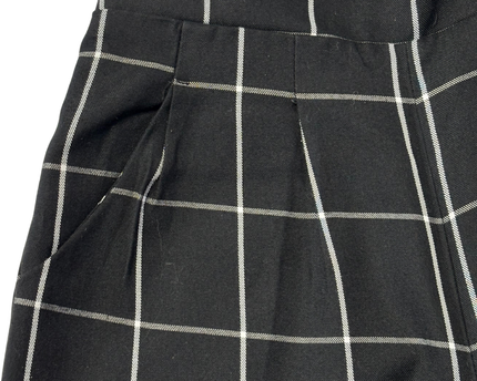 Cotton On Black/White Checkered Tapered Pants