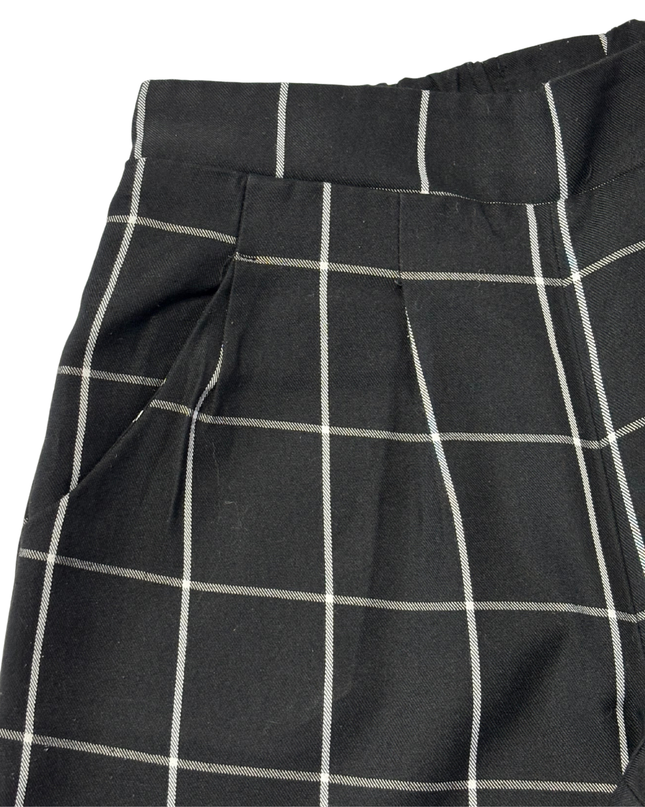 Cotton On Black/White Checkered Tapered Pants