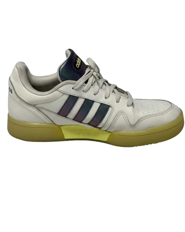 Adidas White Entrap Iridescent Sneakers
