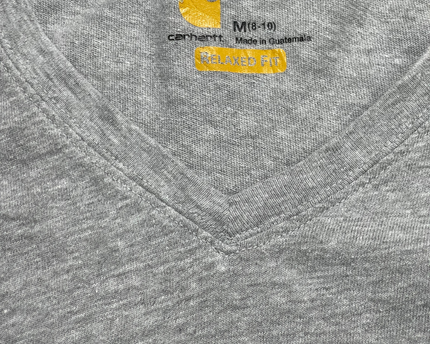 Carhartt Grey Relaxed Fit Long Sleeve V-Neck T-Shirt