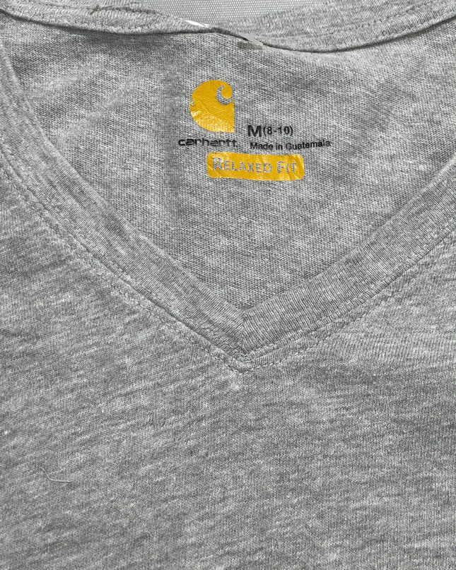 Carhartt Grey Relaxed Fit Long Sleeve V-Neck T-Shirt