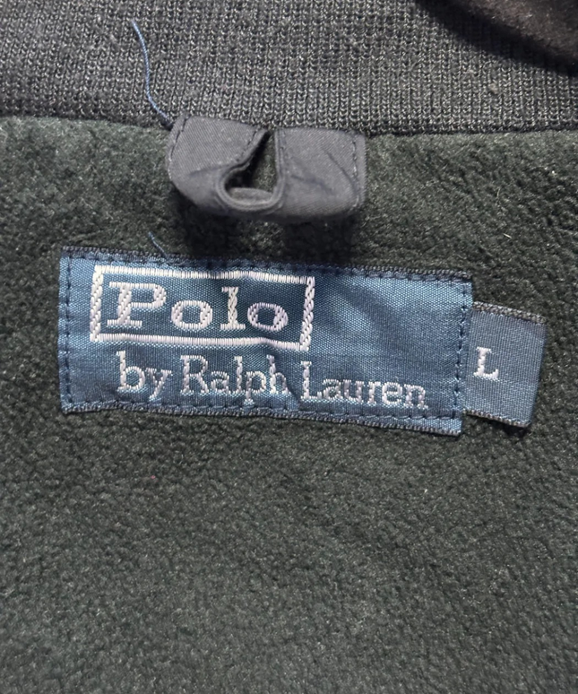Polo Ralph Lauren Black Hooded Fleece-Lined Jacket