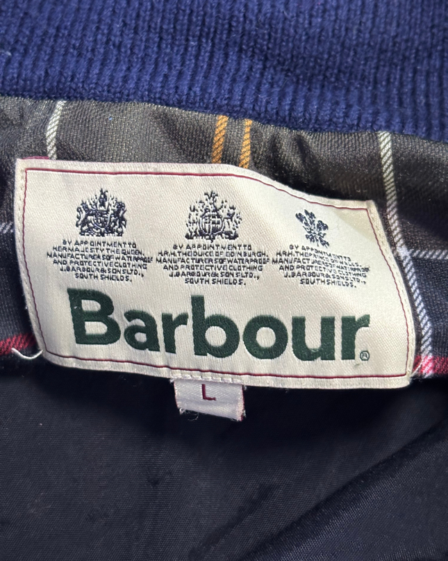 Barbour Navy 1/4 Zip Knit Sweater