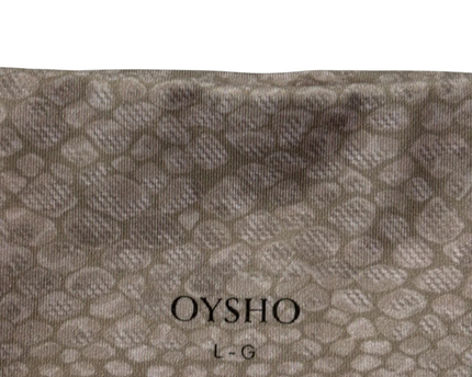 OYSHO Snake Print Crossover Waist Leggings