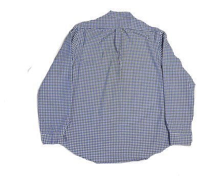 Ralph Lauren Blue Gingham Polo Player Slim Shirt