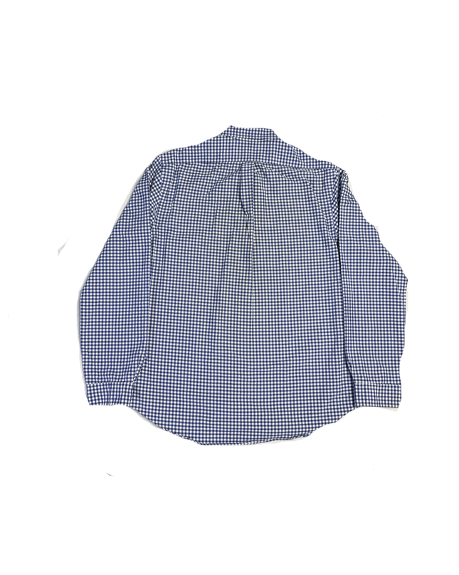 Ralph Lauren Blue Gingham Polo Player Slim Shirt