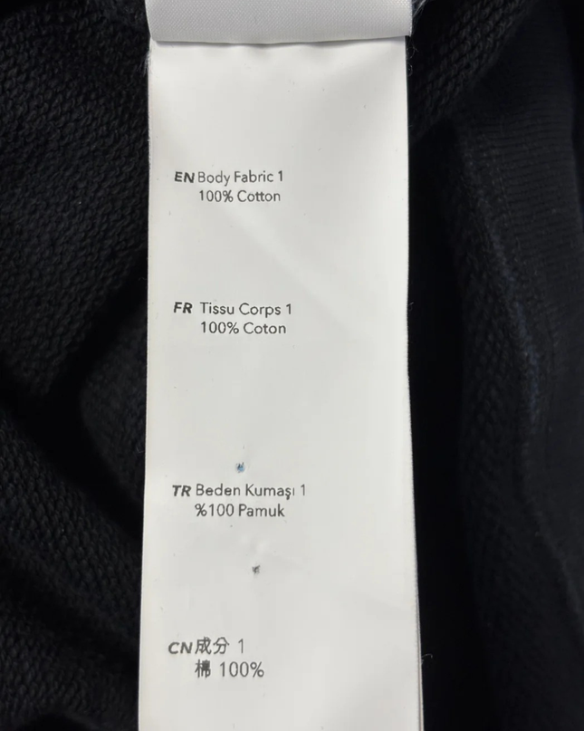 LES BENJAMINS Black Graphic Print Hoodie