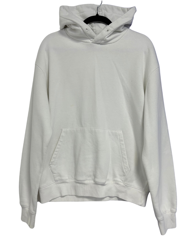 Bershka White Unisex Oversized Hoodie