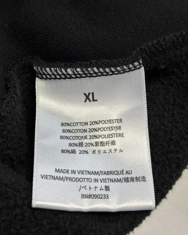 Fear of God Essentials Black Oversized Crewneck Sweatshirt
