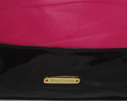 Juicy Couture Pink/Black Chain Strap Tote Bag
