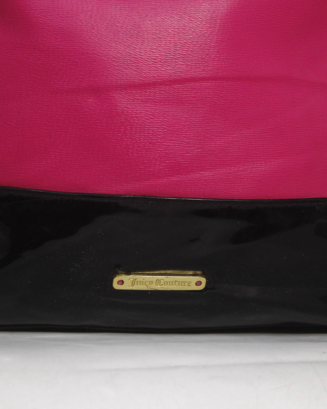 Juicy Couture Pink/Black Chain Strap Tote Bag