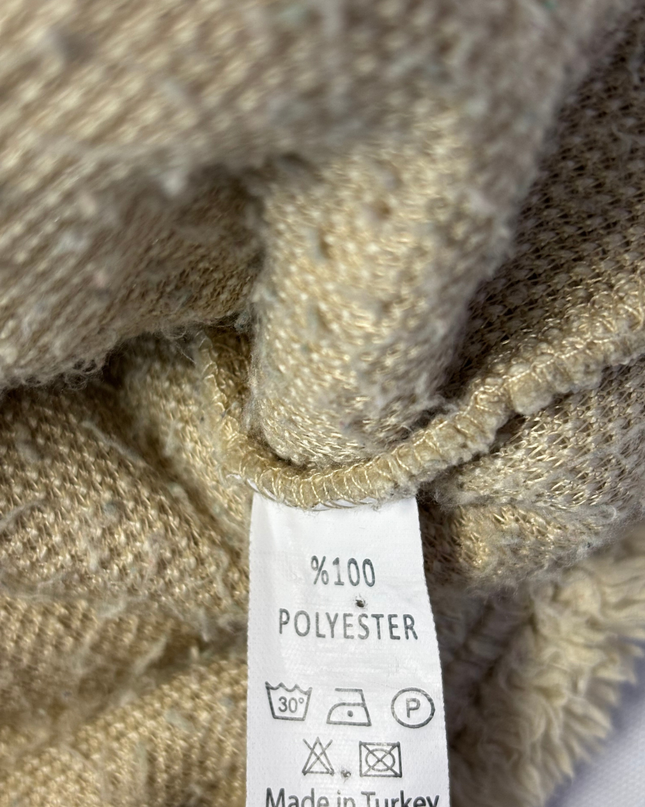 New Mission Beige Sherpa Fleece Zip-Up Jacket