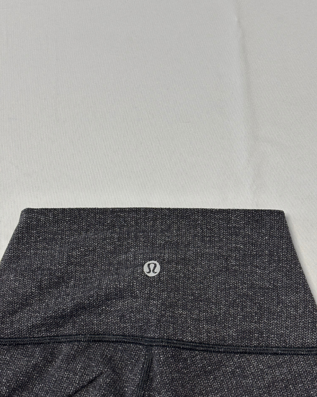 Lululemon Dark Grey High-Rise Textured Leggings
