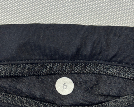 Lululemon Black and White Patterned Speed Up Running Shorts