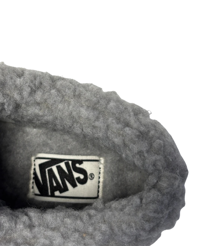 Vans Grey Sherpa-Lined Suede Sneakers