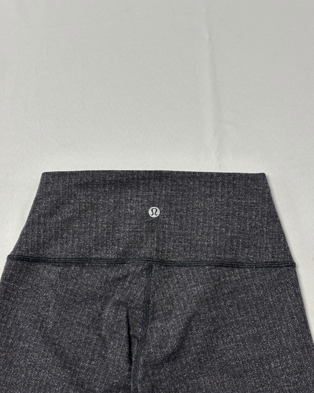 Lululemon Charcoal Herringbone High-Rise Leggings