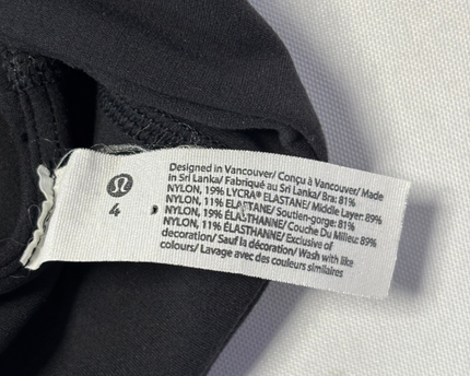 Lululemon Black One-Shoulder Sports Bra