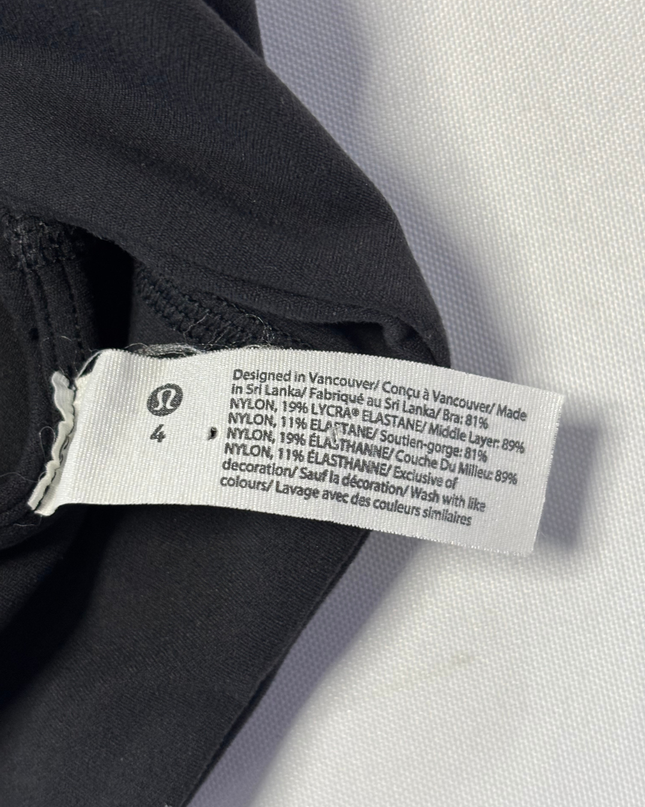 Lululemon Black One-Shoulder Sports Bra