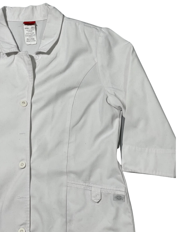 Dickies White Professional 3/4 Sleeve Coat