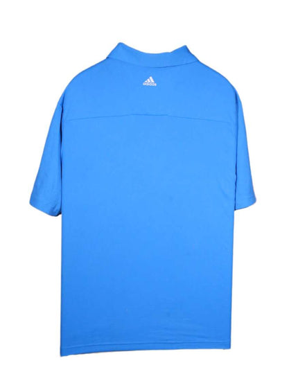 Adidas Climalite Golf Blue Polyester Short Sleeve Polo Shirt - XL
