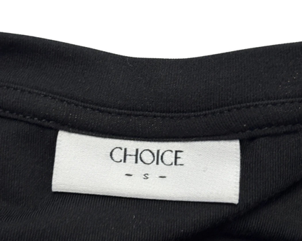 Choice Black Relaxed Fit Short Sleeve Viscose Top