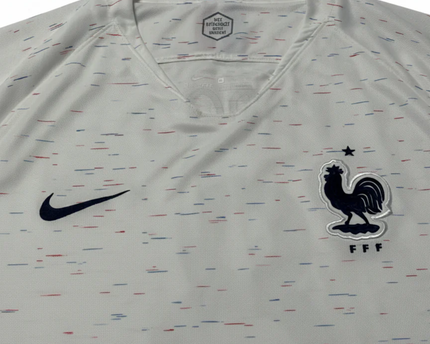 Nike White France FFF 2018 Away Soccer Jersey