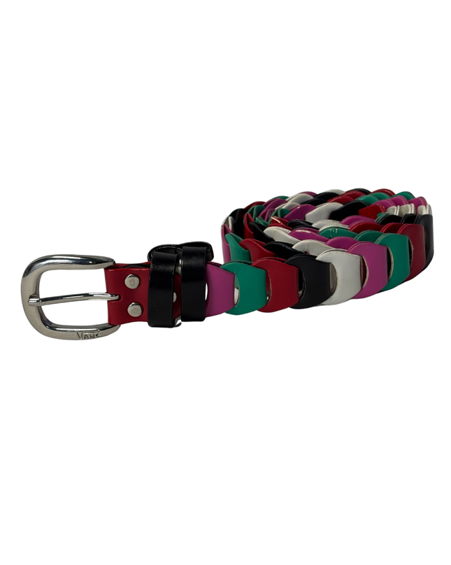 Multicolor Interlocking Woven Belt